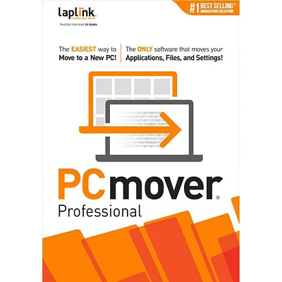Laplink PCmover Professional 11 (PC) - 5 Uses - Digital Download