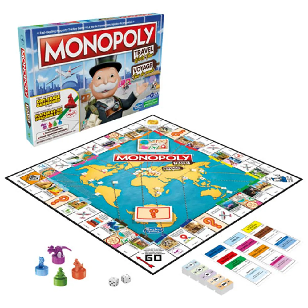 Monopoly Travel World Tour Board Game