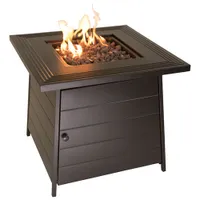 Endless Summer Anderson Propane Fire Pit Table - 50000 BTU - Black