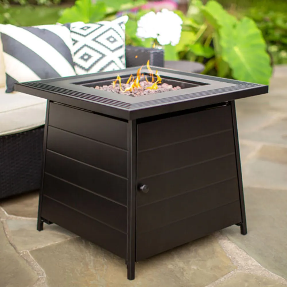 Endless Summer Anderson Propane Fire Pit Table - 50000 BTU - Black