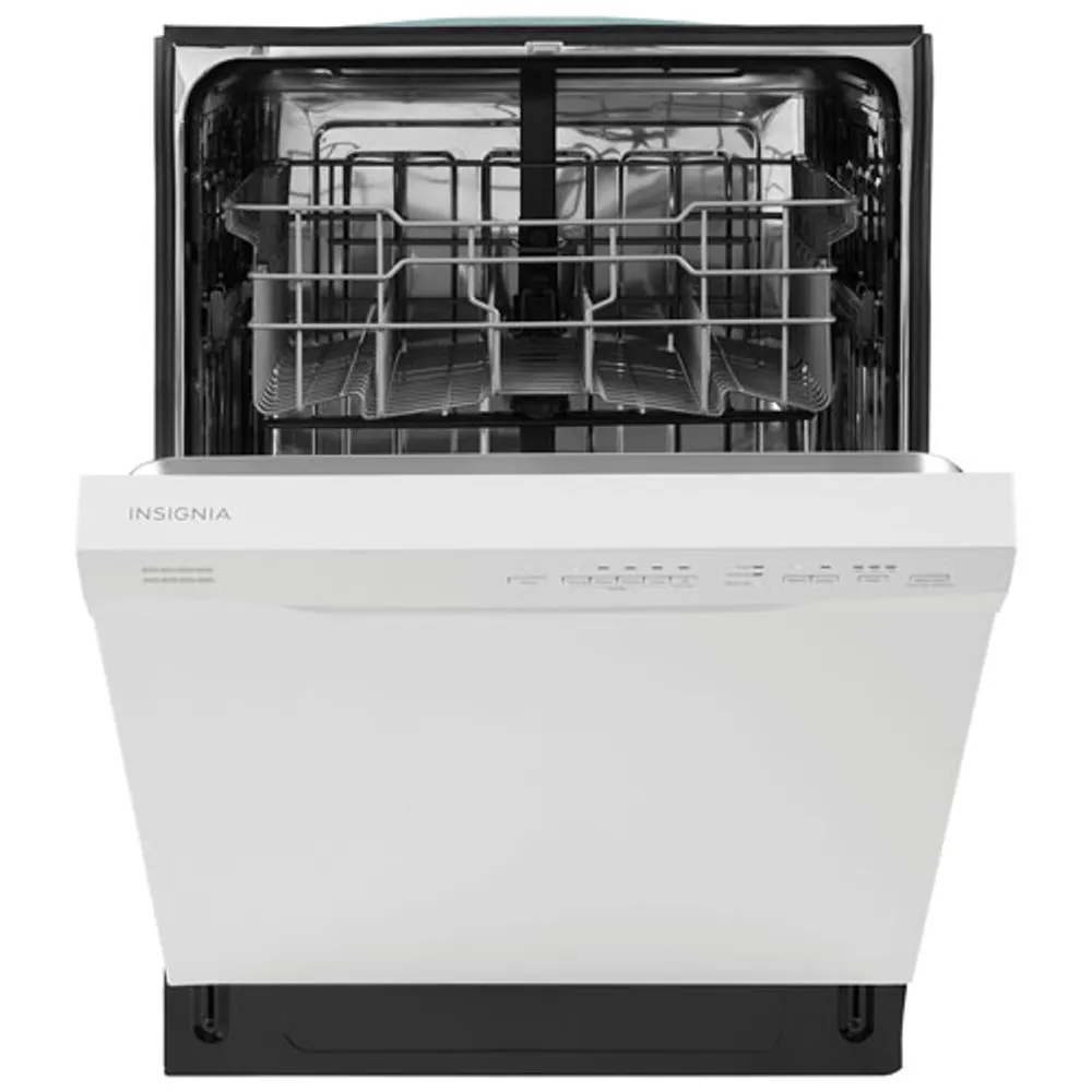 Insignia 24" 51dB Built-In Dishwasher with Stainless Steel Tub (NS-DWRF2WH3) - White - Only at Best Buy