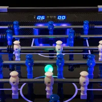 Atomic Azure 58" LED Foosball Table - Black