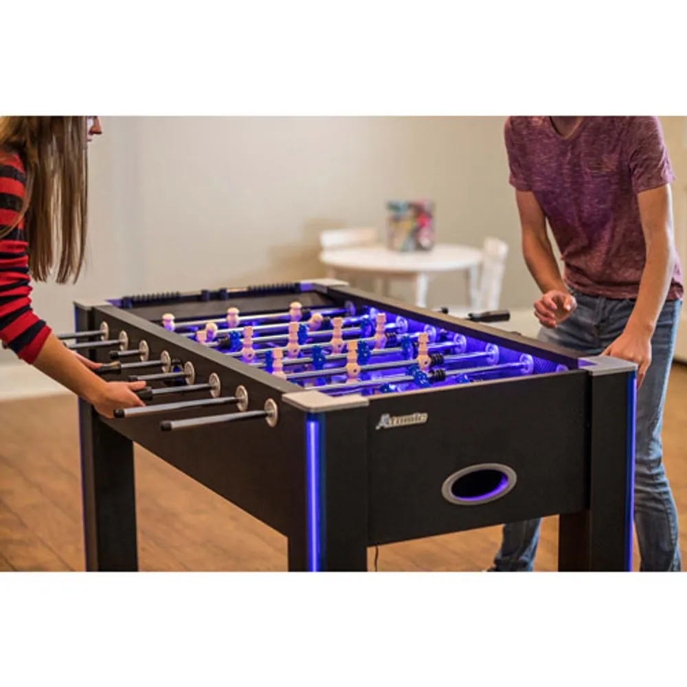 Atomic Azure 58" LED Foosball Table - Black