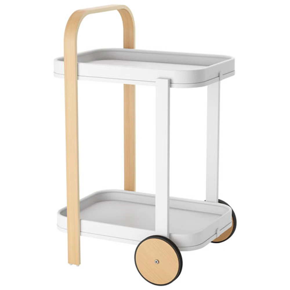 Umbra Bellwood Modern Serving Cart - White/Natural