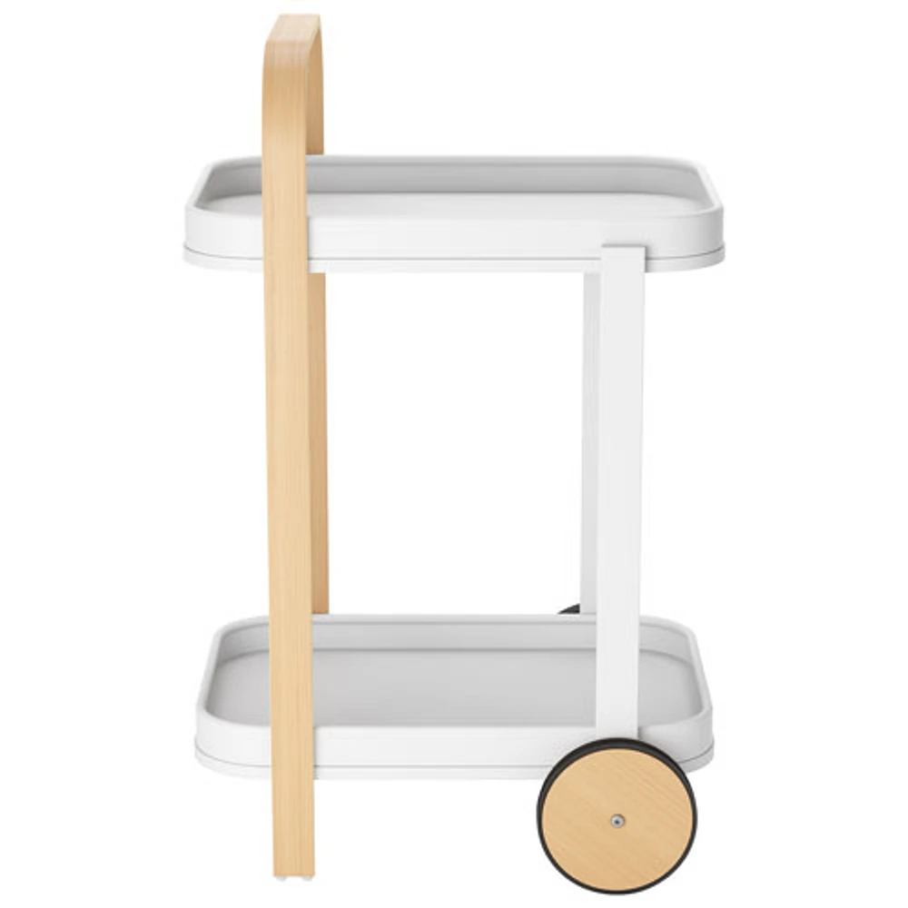 Umbra Bellwood Modern Serving Cart - White/Natural