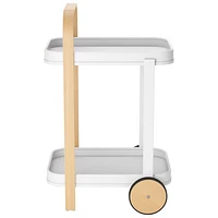 Umbra Bellwood Modern Serving Cart - White/Natural