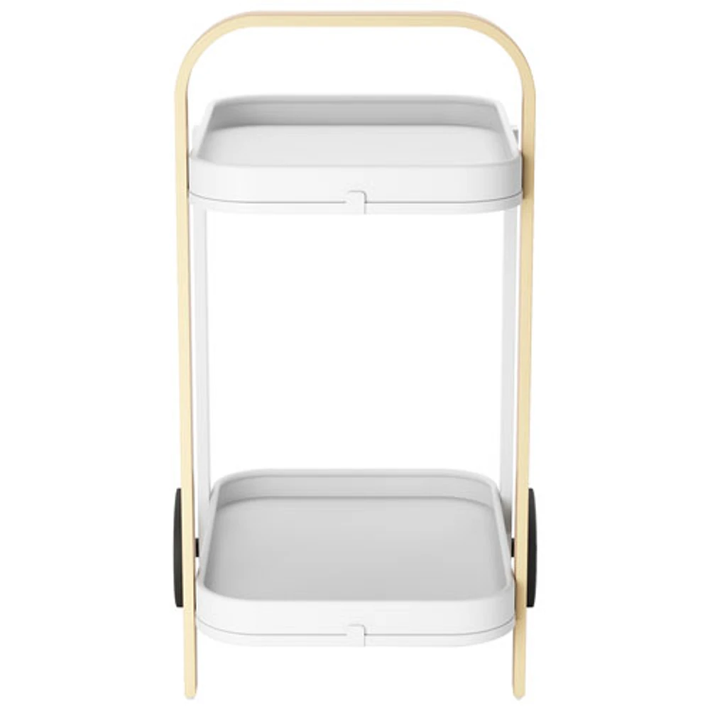 Umbra Bellwood Modern Serving Cart - White/Natural