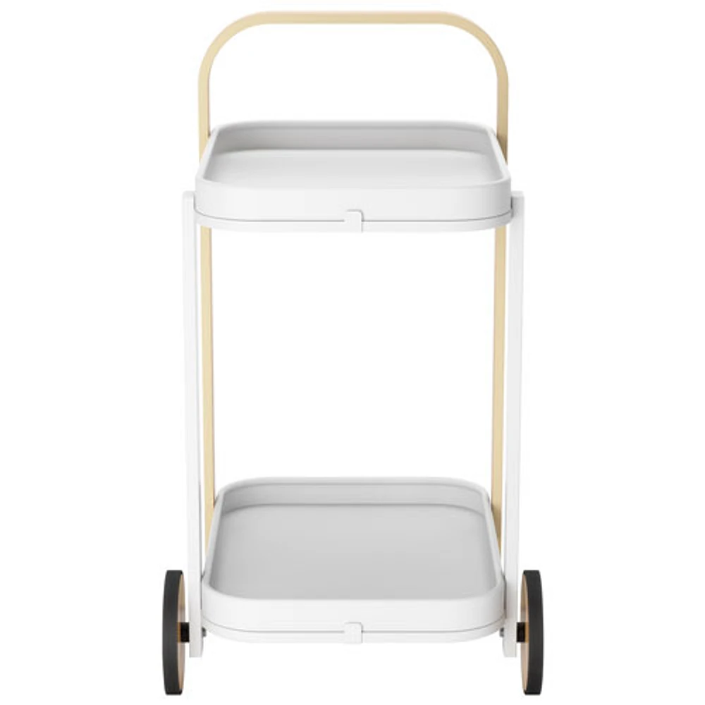 Umbra Bellwood Modern Serving Cart - White/Natural