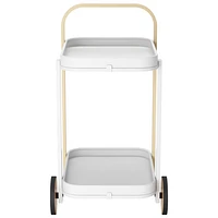 Umbra Bellwood Modern Serving Cart - White/Natural