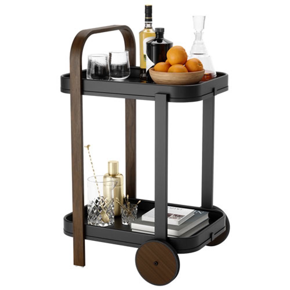 Umbra Bellwood Modern Serving Cart - Black/Natural