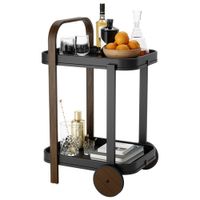 Umbra Bellwood Modern Serving Cart - Black/Natural