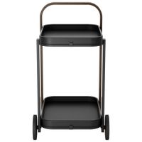 Umbra Bellwood Modern Serving Cart - Black/Natural