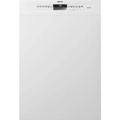 Lave-vaisselle encastrable 24 po 48 dB avec troisième panier de Smeg (LSPU8643WH) - Blanc