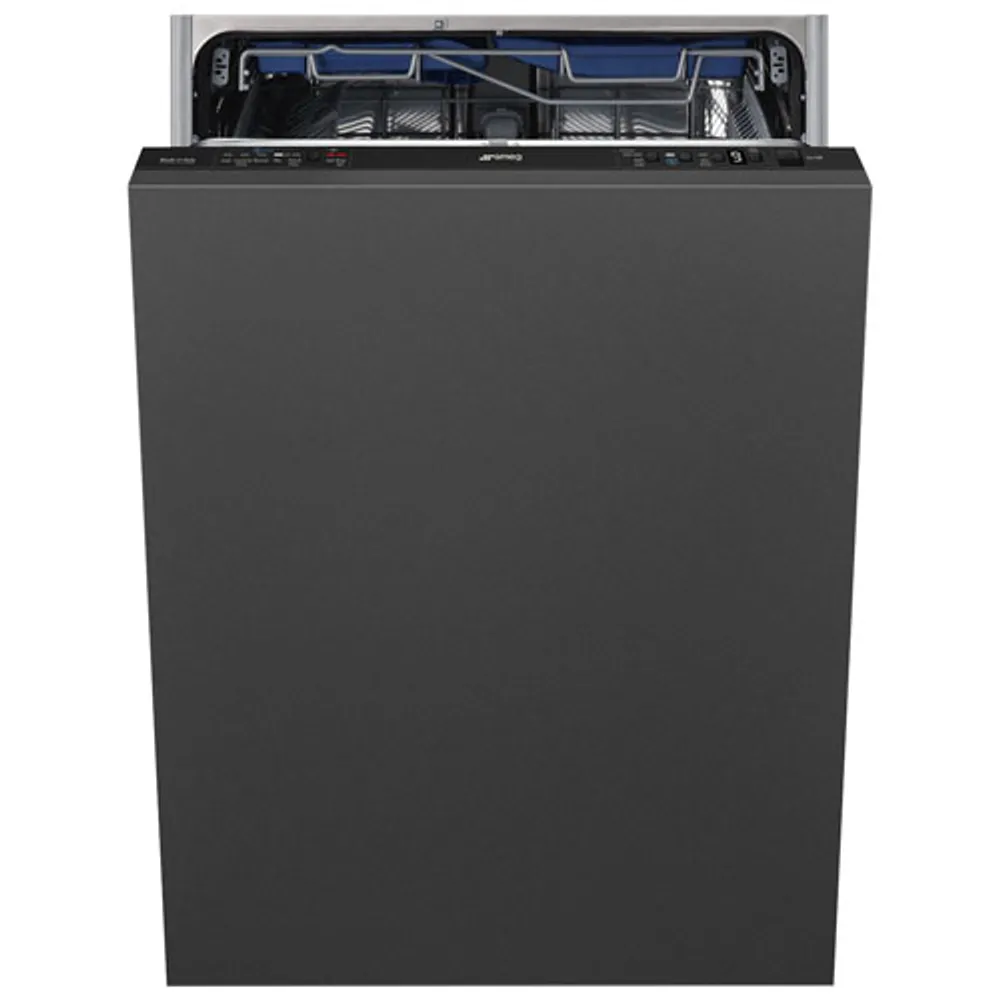 Smeg 24" 48dB Built-In Dishwasher with Third Rack (STU8623) - Black