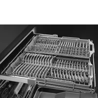 Smeg 24" 47dB Built-In Dishwasher with Third Rack (STU2FABBL2) - Black