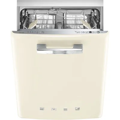 Smeg 24" 47dB Built-In Dishwasher with Third Rack (STU2FABCR2) - Cream