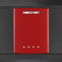 Smeg 24" 47dB Built-In Dishwasher with Third Rack (STU2FABRD2) - Red