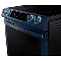 Samsung BESPOKE 30" True Convection 5-Element Slide-In Electric Air Fry Range (NE63A8711QN/AC) - Navy