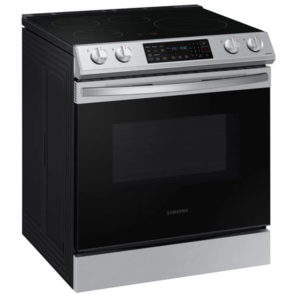 Samsung 30" 6.3 Cu Ft Fan Convection Slide-In Induction Air Fry Range (NE63B8411SS/AC) - Stainless Steel