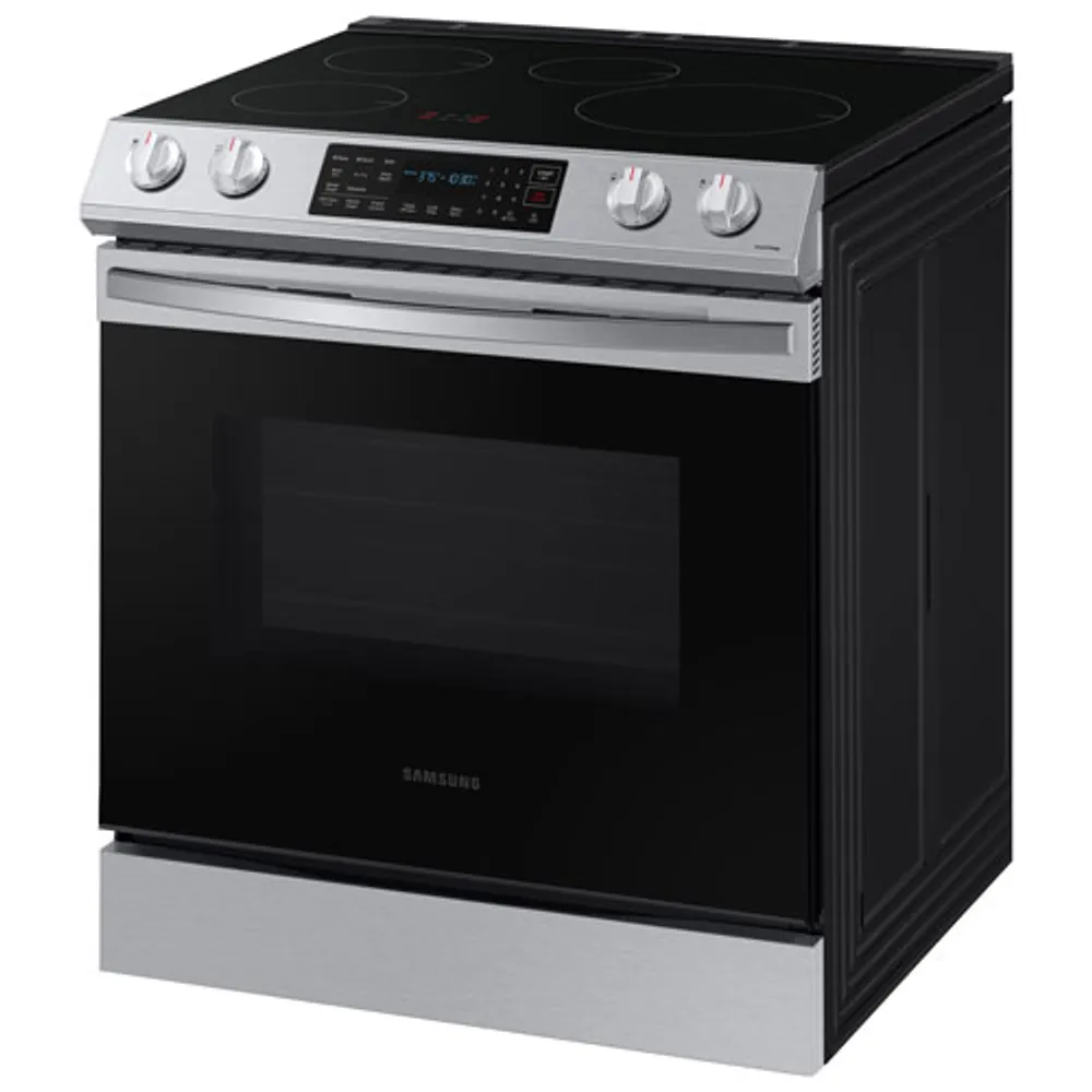 Samsung 30" 6.3 Cu Ft Fan Convection Slide-In Induction Air Fry Range (NE63B8411SS/AC) - Stainless Steel