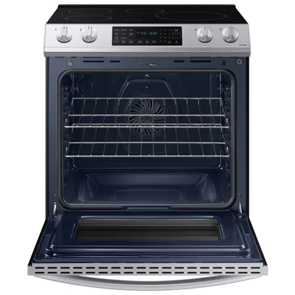 Samsung 30" 6.3 Cu Ft Fan Convection Slide-In Induction Air Fry Range (NE63B8411SS/AC) - Stainless Steel