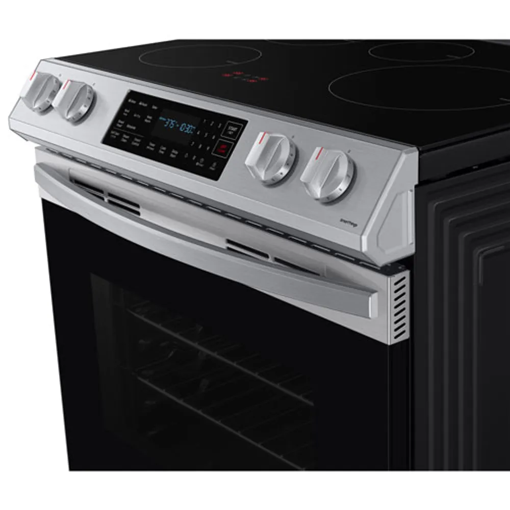 Samsung 30" 6.3 Cu Ft Fan Convection Slide-In Induction Air Fry Range (NE63B8411SS/AC) - Stainless Steel