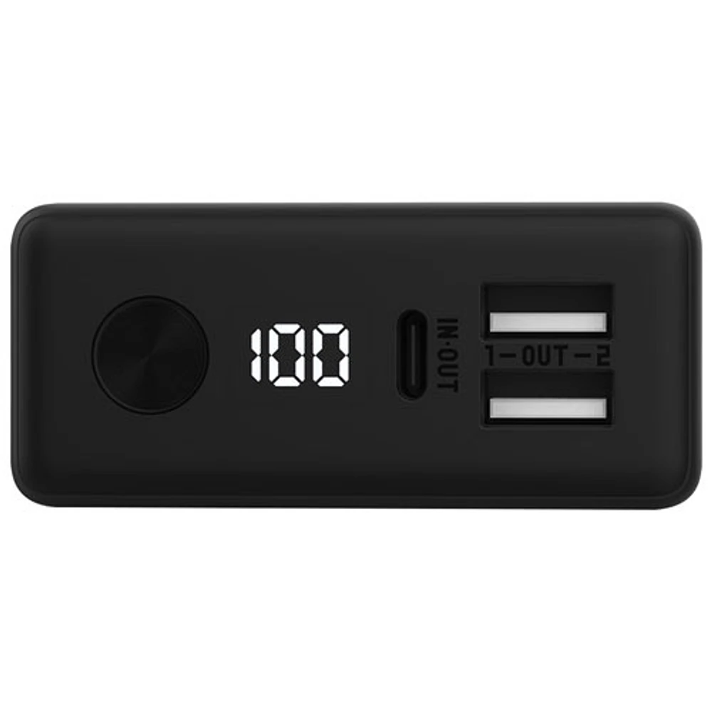 Chargeur portable USB à chargement rapide de 22,5 W et 20 000 mA h avec affichage numérique de Kopplen - Noir