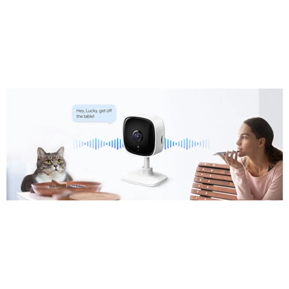 TP-Link tapo Wi-Fi Indoor 1080p Full HD Security Camera - White