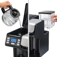 Hamilton Beach FlexBrew Trio Coffee Maker - 12-Cup - Black/Silver