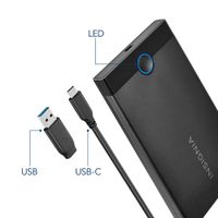 Insignia 2.5" SATA To USB-C Hard Drive Enclosure (NS-PC25HDE-C) - Only at Best Buy