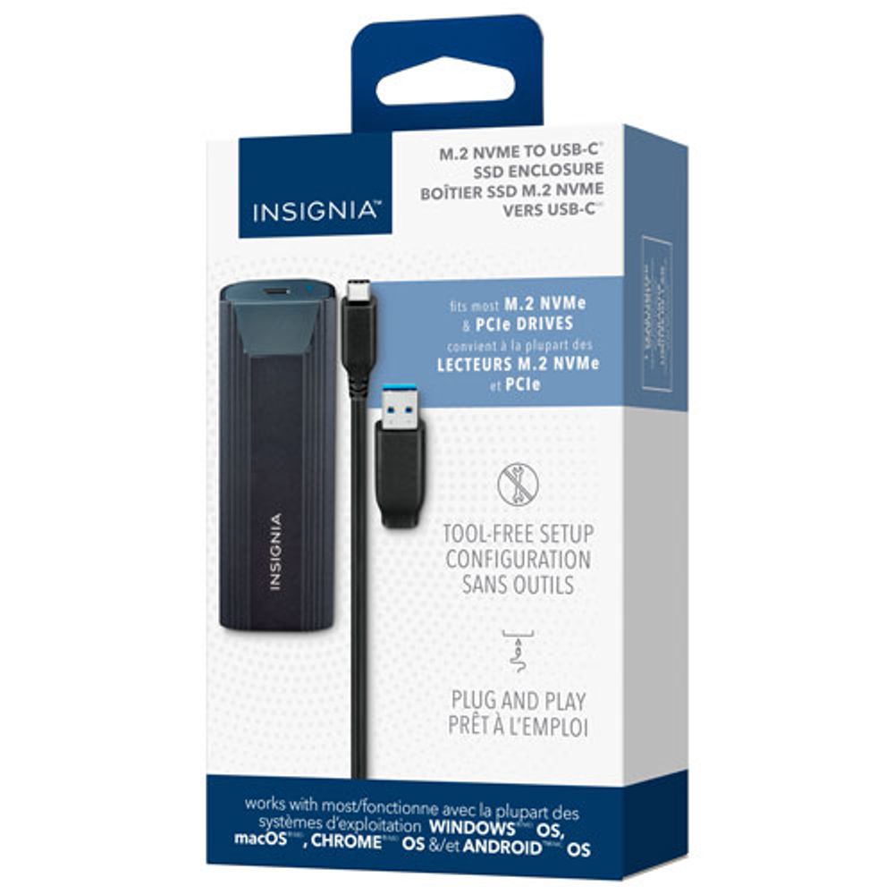 Insignia M.2 NVMe To USB-C SSD Enclosure (NS-PCNVMEHDE-C) - Only at Best Buy