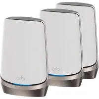 NETGEAR Orbi AXE11000 Quad-Band 16-Stream WiFi 6E Whole Home Mesh System (RBKE963) - 3 Pack