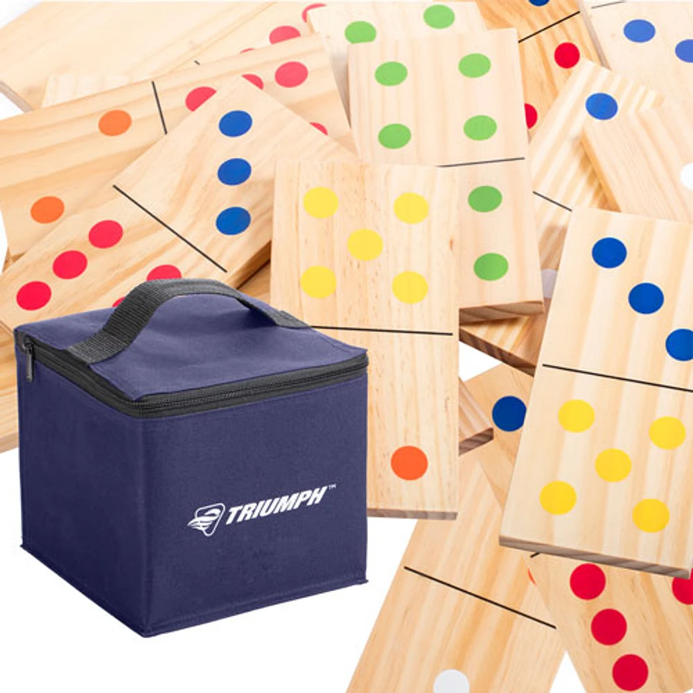 Jeu de dominos en bois de 28 pièces pour pelouse de Triumph