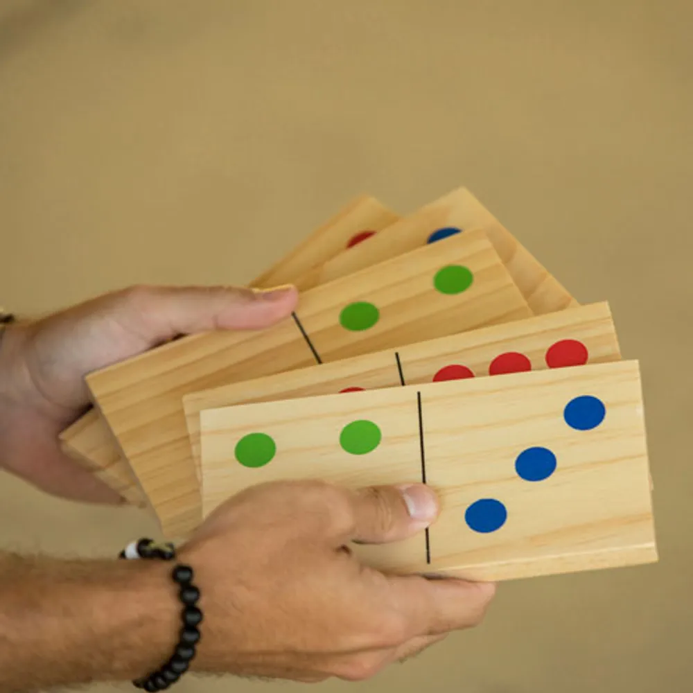 Jeu de dominos en bois de 28 pièces pour pelouse de Triumph