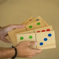 Jeu de dominos en bois de 28 pièces pour pelouse de Triumph