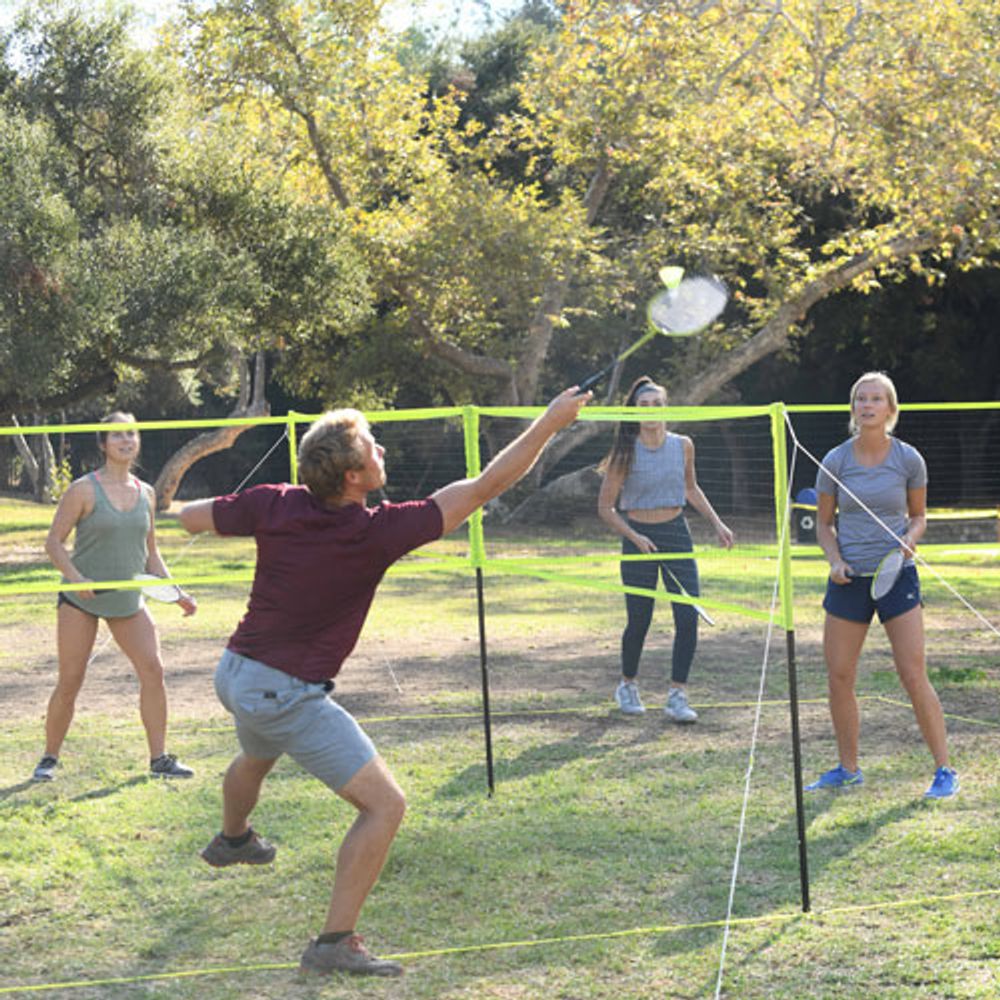 Triumph 4-Square Volleyball & Badminton Combo Set