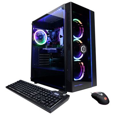 CyberPowerPC Gamer Master Gaming PC - White (AMD Ryzen 3 4100/500GB SSD/8GB RAM/GeForce RTX 3050/Win 11) - En