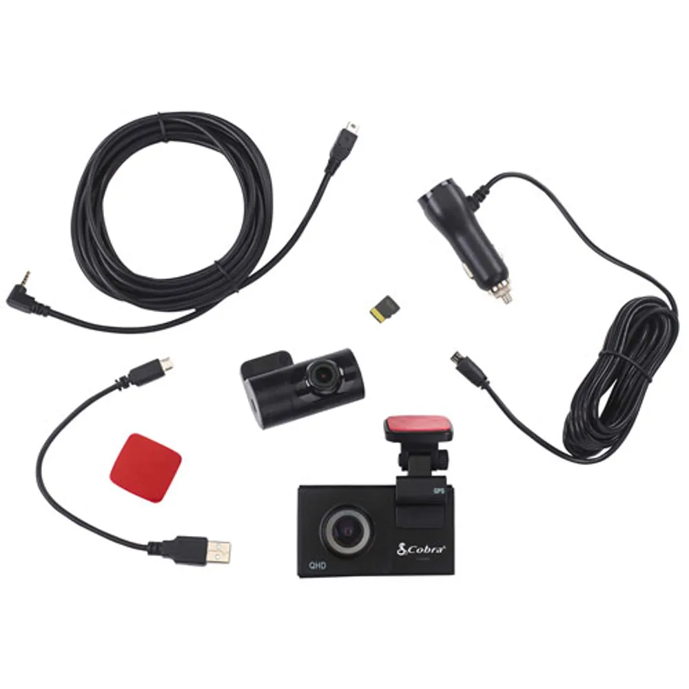 Cobra SC200D Dash Cam with 3" LCD Screen & Rear Camera