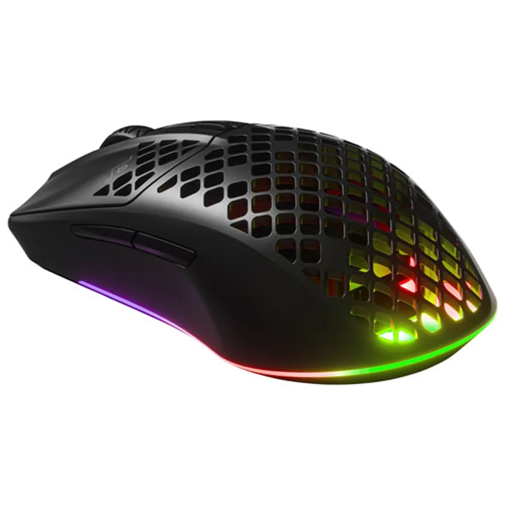 SteelSeries Aerox 3 2022 Edition 18000 DPI Bluetooth Optical Gaming Mouse - Black