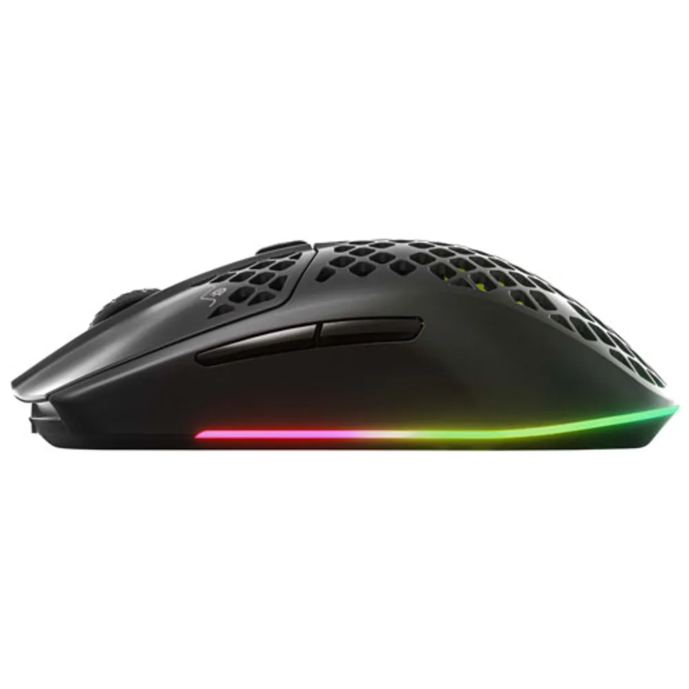 SteelSeries Aerox 3 2022 Edition 18000 DPI Bluetooth Optical Gaming Mouse - Black