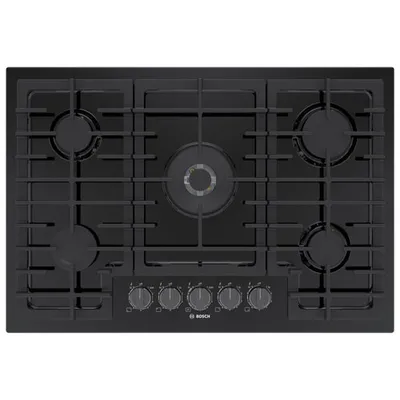 Bosch 30" 5-Burner Gas Cooktop (NGM8048UC) - Black Stainless