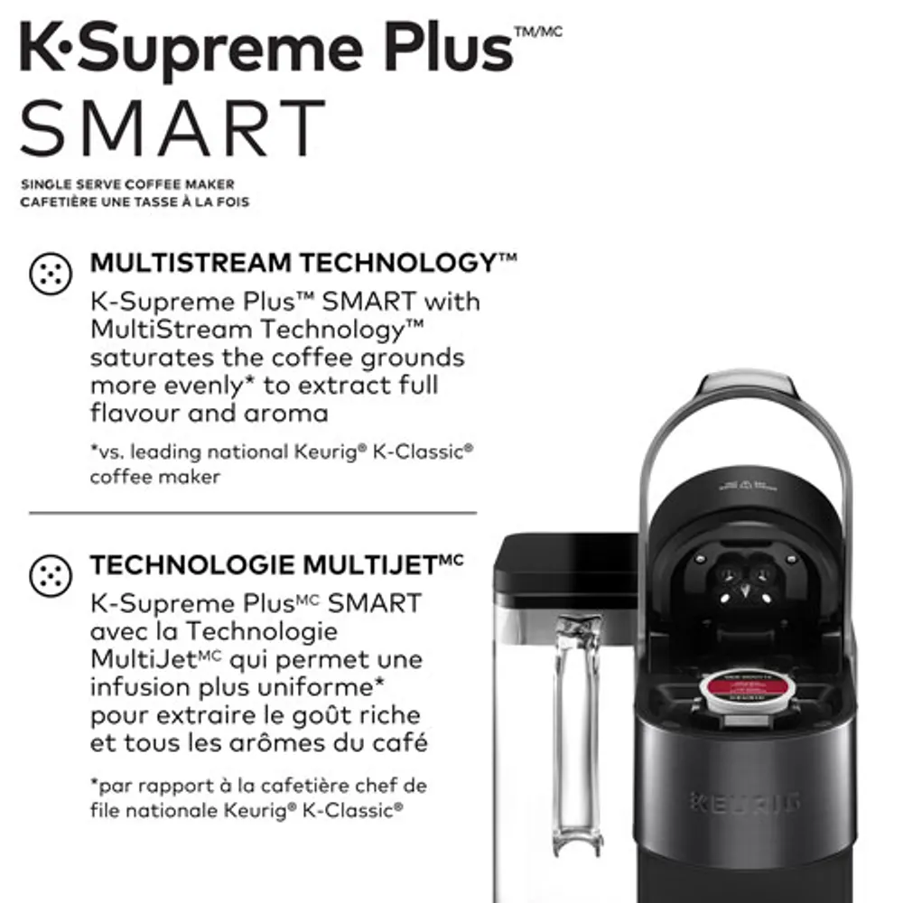 Keurig K-Supreme Plus Smart Single Serve Coffee Maker - Metal