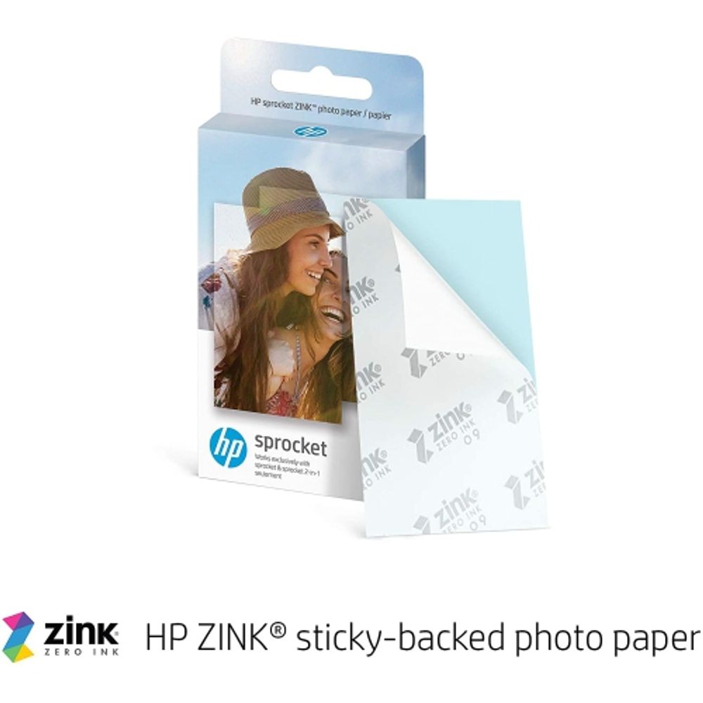 hp sprocket zink photo paper 50 sheets