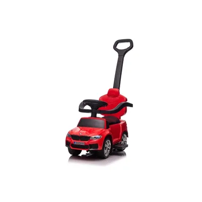 Voltz Toys Licensed BMW M5 4-in-1 Push Pedal Ride On Car Baby Walker with Push Bar, Leather Seat