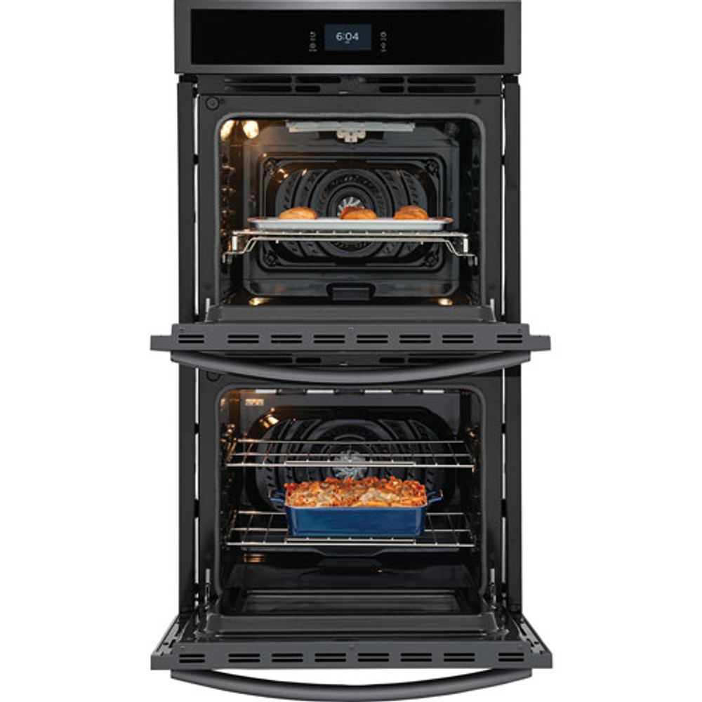 Frigidaire Gallery 27" 7.6 Cu.Ft. Combination Electric Wall Oven (GCWD2767AD) - Black Stainless Steel