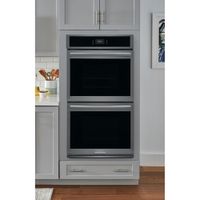 Frigidaire Gallery 27" 7.6 Cu.Ft. Combination Electric Wall Oven (GCWD2767AD) - Black Stainless Steel