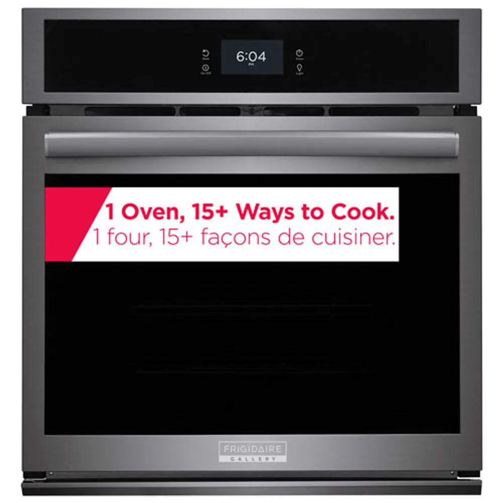 Frigidaire Gallery 27" 3.8 CU. Ft Combination Electric Wall Oven (GCWS2767AD) - Black Stainless Steel