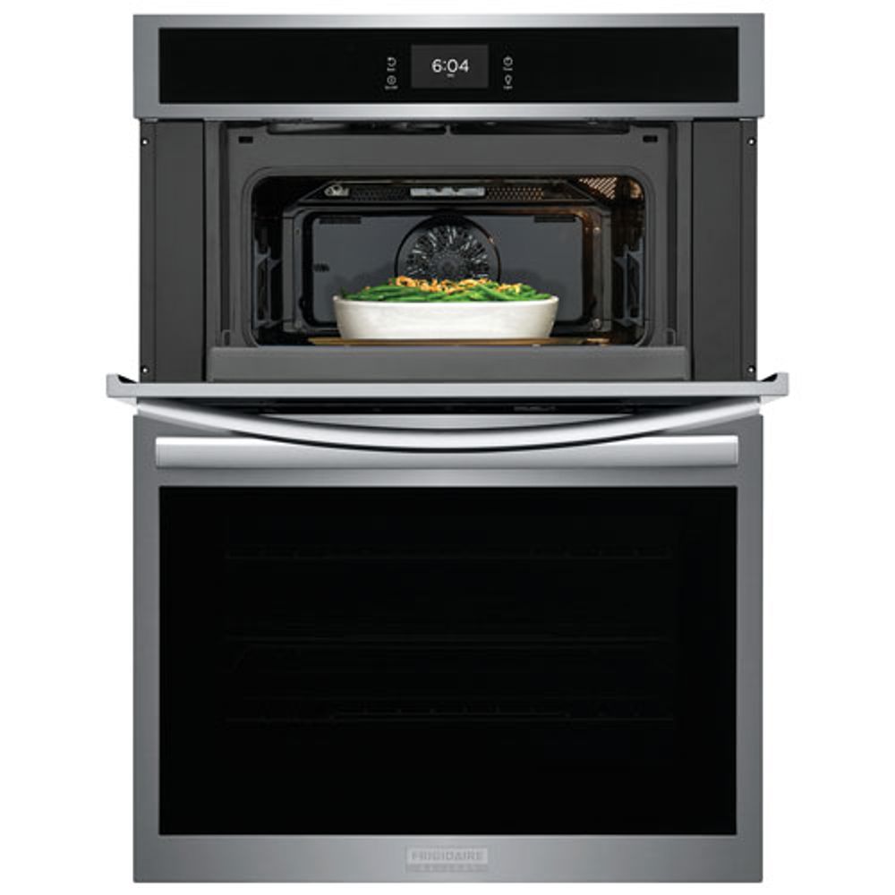 Frigidaire Gallery 30" 5.3 CU. Ft Combination Electric Wall Oven (GCWM3067AF) - Stainless Steel