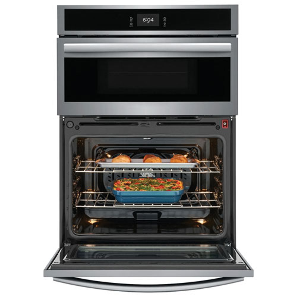 Frigidaire Gallery 30" 5.3 CU. Ft Combination Electric Wall Oven (GCWM3067AF) - Stainless Steel