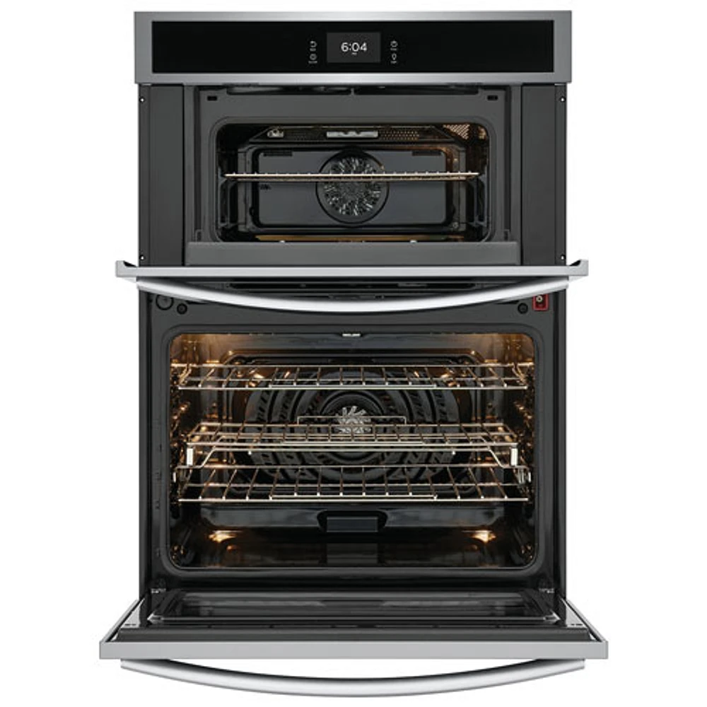 Frigidaire Gallery 30" 5.3 CU. Ft Combination Electric Wall Oven (GCWM3067AF) - Stainless Steel